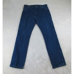 Wrangler Pants Mens 37 Blue Denim Jeans Western 13MWZPW Cowboy Cut‎ 37X36*